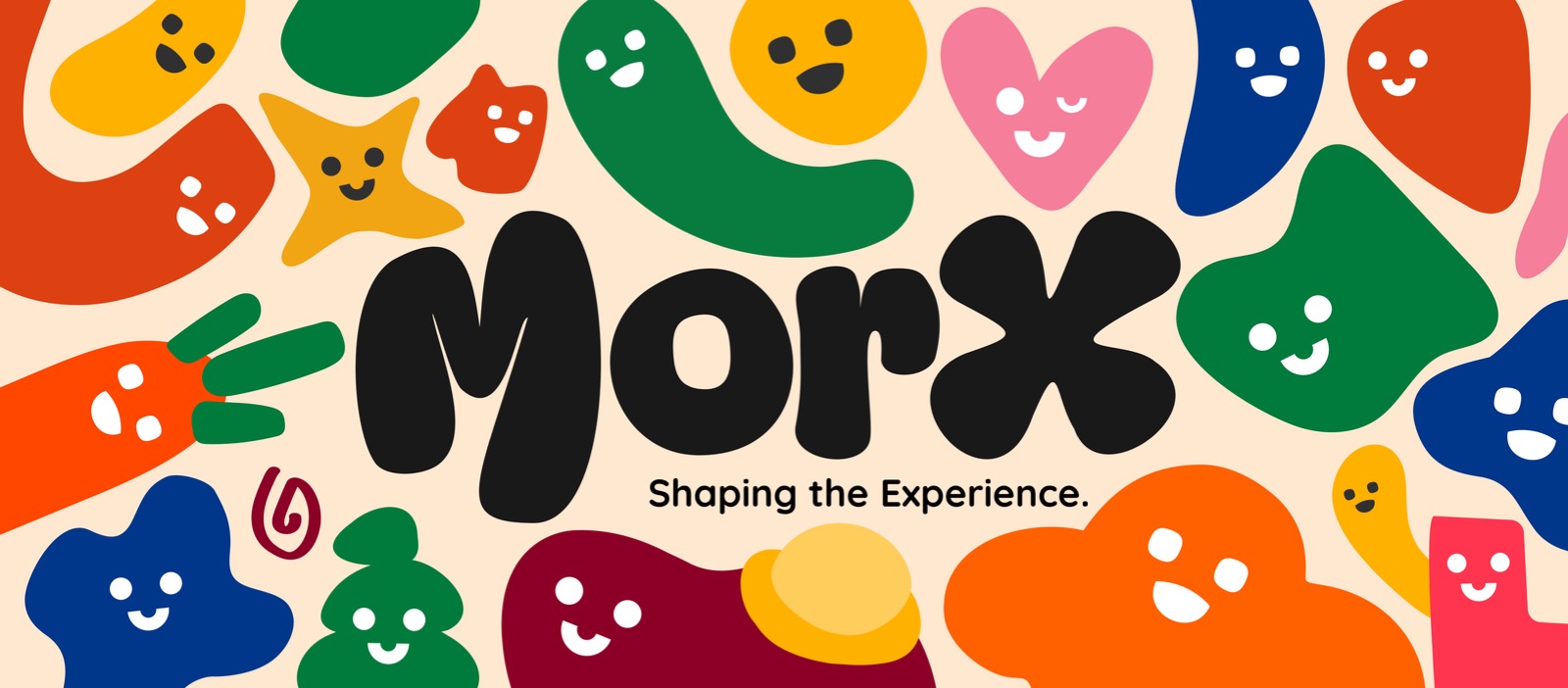The Morx characters around the Morx logo